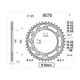 KIT DI TRASMISSIONE ORIGINALE DID - PIGNONE 16 - CORONA 40 - CATENA DID 525 VX3 G&B 118 MAGLIE - HONDA CBR 1000 RR (2020)