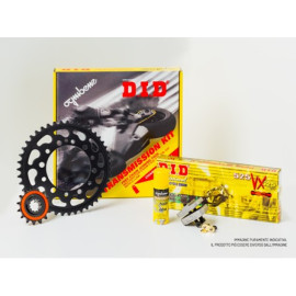 KIT DI TRASMISSIONE ORIGINALE DID - PIGNONE 15 - CORONA 43 - CATENA DID 525 VX3 G&B 116 MAGLIE - HONDA CB 1000 R (2018-2019)