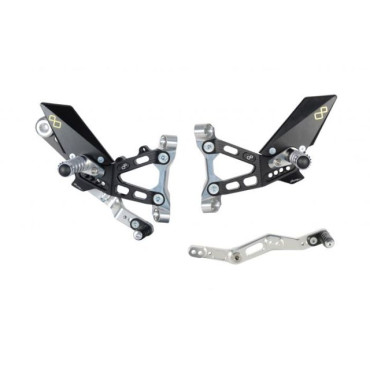 Pedane Regolabili Con Poggiapiede Fisso PER BMW S 1000 RR (2019-2023>) Pedane Regolabili Con Poggiapiede Fisso PER BMW S 1000 RR (2019-2023>)
