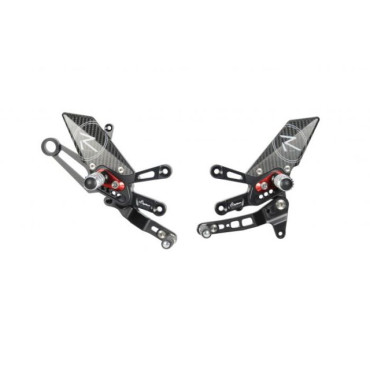 Pedane Regolabili R Version , Cambio Diritto per APRILIA RSV4 RF / RR / 1100 FACTORY