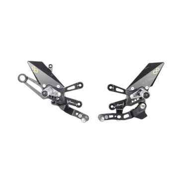 Pedane Regolabili Con Poggiapiedi Fissi , Cambio Rovescio per APRILIA RSV41100Factory (2020-2022>) TuonoV41100Factory (2021-2022)
