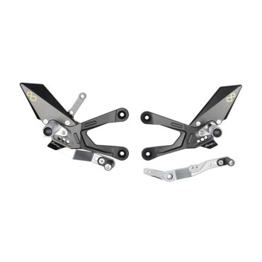 Pedane Regolabili con Poggia piedi Snodati per HONDA CBR1000RR-R (2020-2023) Pedane Regolabili con Poggia piedi Snodati per HONDA CBR1000RR-R (2020-2023)