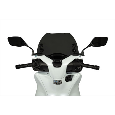 Cupolino sport screen di colore fumé scuro - lunghezza 39 x altezza 28,5 x spessore 0,3 cm per HONDA SH 125 (2020>) 