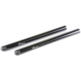 TUBI SEMI MANUBRIO LIGHTECH Neri - Lunghezza 260mm - ø 15.8 mm (La coppia)