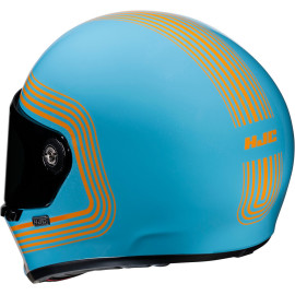 CASCO INTEGRALE V10 FONI - Blu/Arancione