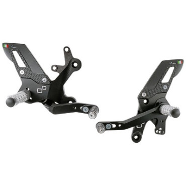 Pedane Regolabili Con Poggia Piedi Fissi LIGHTECH per KAWASAKI NINJA 400 (2018-2023) Pedane Regolabili Con Poggia Piedi Fissi LIGHTECH per KAWASAKI NINJA 400 (2018-2023)