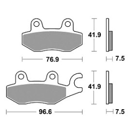 PASTIGLIE FRENO ANTERIORE SBS per KAWASAKI NINJA 400 (2018-2024)