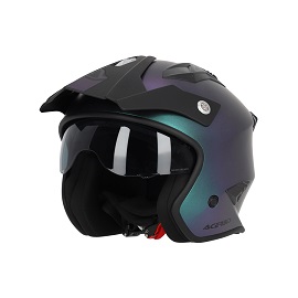 CASCO JET ARIA 22-06 ACERBIS - METALLIC - CHAMELEON