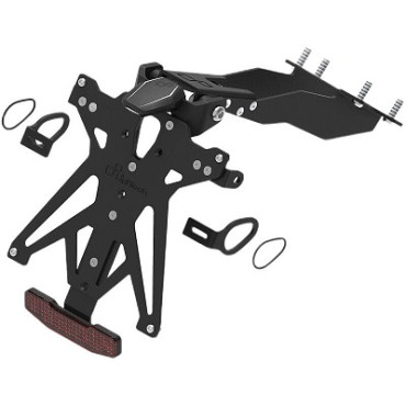 KIT PORTA TARGA REGOLABILE LIGHTECH PER YAMAHA MT-09 Tracer / Tracer 9 GT (2021-2024) COMPLETO DI LUCE TARGA E CATADIOTTRO KIT PORTA TARGA REGOLABILE LIGHTECH PER YAMAHA MT-09 Tracer / Tracer 9 GT (2021-2024) COMPLETO DI LUCE TARGA E CATADIOTTRO