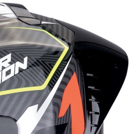 Casco Scorpion Exo R1 Evo II Air Coup Nero Rosso Giallo Fluo