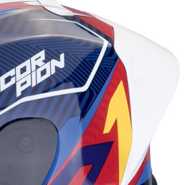 Casco Scorpion Exo R1 Evo II Air Coup Blu Rosso Giallo