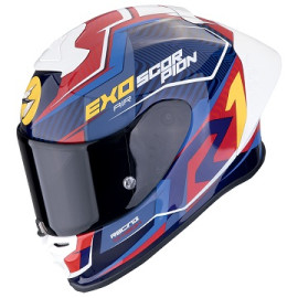 Casco Scorpion Exo R1 Evo II Air Coup Blu Rosso Giallo