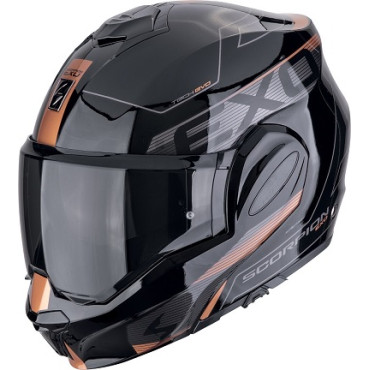 CASCO MODULARE Scorpion Exo Tech Evo Traveller BLACK-RED