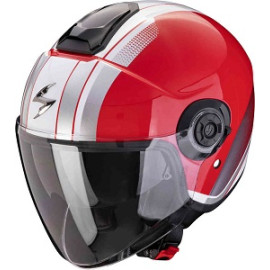 CASCO JET SCORPION EXO-CITY II VEL RED-WHITE