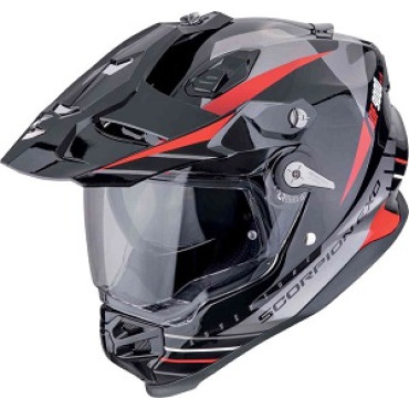  Casco Enduro Scorpion ADF-9000 Air Feat Black-Silver-Red