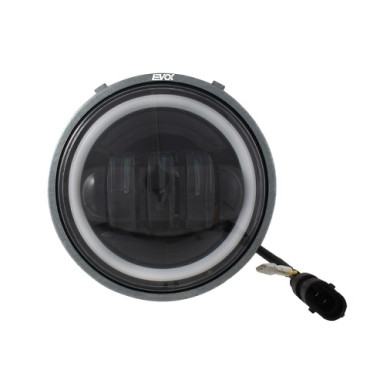 FANALE COMPLETO ANTERIORE EVOK IRON LED PIAGGIO VESPA 50CC N/L/R  (1966-1971) ø 112mm