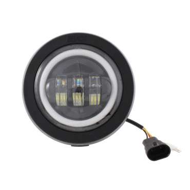 FANALE COMPLETO ANTERIORE IRON LED EVOK PIAGGIO VESPA HP FL 50-125CC (1989-1990) ø 139mm