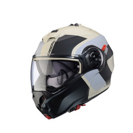 Casco Modulare Caberg Duke Evo Indy Sabbia Opaco Nero Grigio