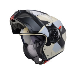 Casco Modulare Caberg Duke Evo Indy Sabbia Opaco Nero Grigio