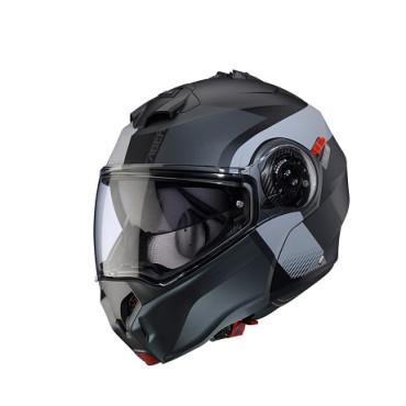 Casco Modulare Caberg Duke Evo Indy  Nero Opaco Grigio Metallizzato