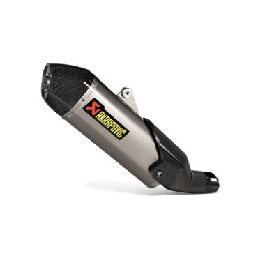 TERMINALE DI SCARICO AKRAPOVIC SLIP-ON (TITANIUM) OMOLOGATO PER DUCATI DESERTX (2022/2024) 