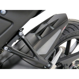 Parafango Posteriore in ABS POWERBRONZE carbon look con griglia argento per YAMAHA YZF-R 125 (2019-2023)