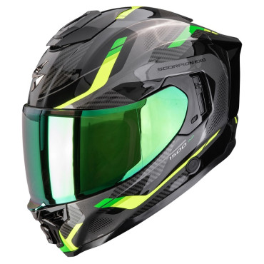 CASCO INTEGRALE SCORPION EXO-1500 AIR SLEEK BLACK - GREEN