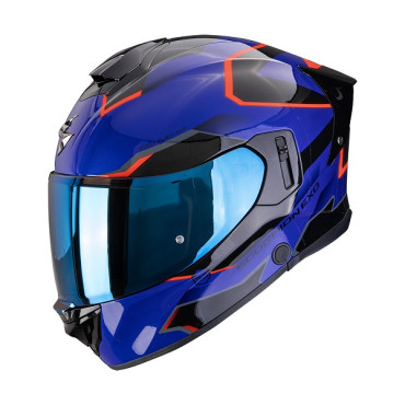 Casco Integrale SCORPION Exo-530 AIR CLIP BLUE - BLACK - RED
