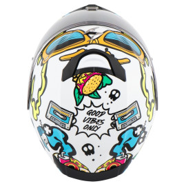 Casco Integrale SCORPION EXO-JNR AIR WHITE - BLUE 