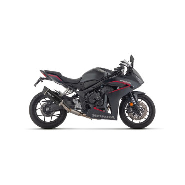 Scarico completo Arrow con terminale omologato Arrow Indy-Race Evo Alluminio Dark fondello carbonio per HONDA CB 650 R (2024 2026)