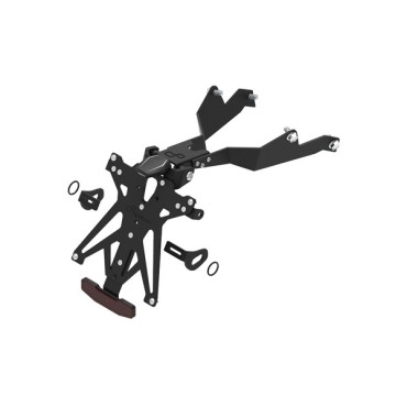 Kit Porta Targa Regolabile LIGHTECH per Honda CB 650 R (2024-2026) Kit Porta Targa Regolabile LIGHTECH per Honda CB 650 R (2024-2026)