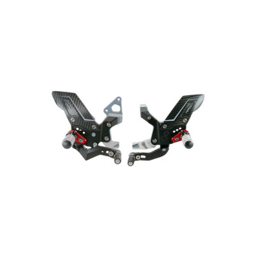 Pedane Poggiapiedi Regolabili R Version LIGHTECH per Ducati PANIGALE 899 - 1199 - 1298 / PANIGALE V2 Pedane Poggiapiedi Regolabili R Version LIGHTECH per Ducati PANIGALE 899 - 1199 - 1298 / PANIGALE V2