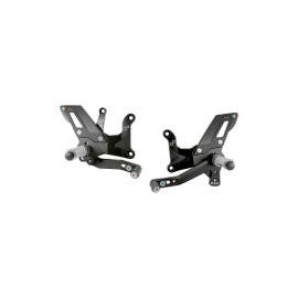 Pedane Regolabili Con Poggia Piedi Fissi - TRACK USE per Kawasaki Zx-4RR 2024