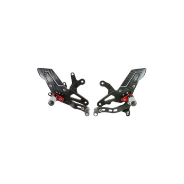 Pedane Regolabili R Version , Cambio Diritto per Kawasaki ZX 6R (2009-2025) Pedane Regolabili R Version , Cambio Diritto per Kawasaki ZX 6R (2009-2025)