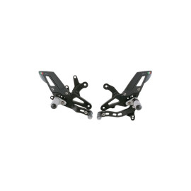 Pedane Regolabili Con Poggiapiedi Snodati , Cambio rovesciato per Kawasaki ZX-6R 636 (2009-2025)