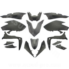 KIT CARENA YAMAHA T-MAX 530 (2017-2019) SX / DX NERO OPACO - VERSIONE TIPO ORIGINALE 15 PEZZI -