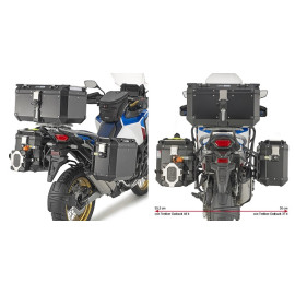 Portavaligie laterale specifico PL ONE-FIT GIVI per CRF1100l Africa Twin Adventure Sports (2024 > 2025)
