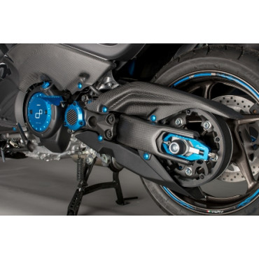 Protezione forcellone in Carbonio Opaco LIGHTECH per YAMAHA T-MAX 530 (2012-2016) - la coppia -