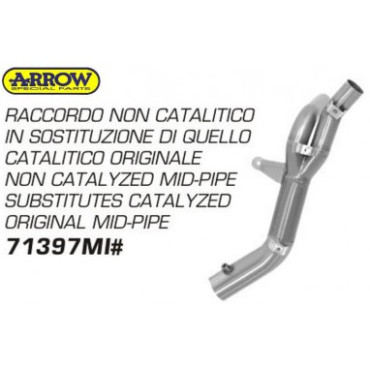 Raccordo non catalitico Arrow Yamaha R1 (2009-2014)