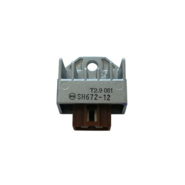 Regolatore di Tensione Giapponese SH672-12 - 12V - 4 FASTON - morsettiera marrone per APRILIA SCARABEO 50 DI-TECH (2001/2004) / SR 50 DI-TECH/EURO2/FACTORY (mot. DI-TECH - 2000/2005)