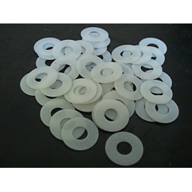 Rondella in Teflon, esterno 12mm, foro interno 6mm