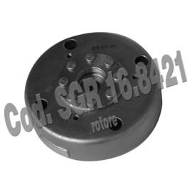 Rotore diam. 116,8 - rotazione dx - cono 16,0 per PIAGGIO 50 FREE/FL (92/01) - 50 LIBERTY 2T (97/03) - 50 NRG/MC2 (94/97) - 50 NTT (95/96) - 50NRG MC2 (98) - 50 NRG EXTREME (99/01) - 50 NRG MC3 AIR (01/04) - 50 QUARTZ (92/96)