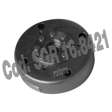 Rotore diam. 116,8 - rotazione dx - cono 16,0 per PIAGGIO 50 FREE/FL (92/01) - 50 LIBERTY 2T (97/03) - 50 NRG/MC2 (94/97) - 50 NTT (95/96) - 50NRG MC2 (98) - 50 NRG EXTREME (99/01) - 50 NRG MC3 AIR (01/04) - 50 QUARTZ (92/96)