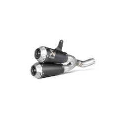 Terminale di scarico silenziatore AKRAPOVIC serie Slip-on (TITANIO / BLACK) NON OMOLOGATO per  SCRAMBLER (2015) - MONSTER 797 (2017>)