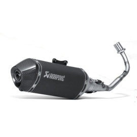 Scarico Completo AKRAPOVIC Omologato Linea Racing Nero per PIAGGIO LIBERTY 125 . 150 3V (2013-2015) - VESPA LX 1253V (2013-2015) - LX 150 3V (2013-2015) - PRIMAVERA 125 3V (2014-2015) - PRIMAVERA 150 3V (2014-2015) - SPRINT 125 3V - SPRINT 150 3V