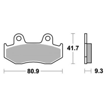 Pastiglie Freno SBS Sinterizzate (2 pezzi per 1 disco) SUZUKI AN BURGMAN 250 / 400 (1998/2002) - HONDA 125 / 150