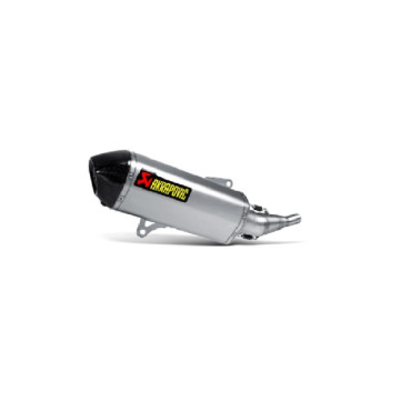Terminale di scarico Akrapovic linea Slip-on (inox) SILENZIATORE OMOLOGATO fodero esterno inox, fondello in Carbonio per YAMAHA X-MAX250 (2007-2014) X-CITY 250 (2007-2014)