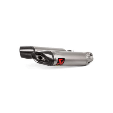 Terminali di scarico silenziatore AKRAPOVIC serie Slip-On Line (Titanio) - OMOLOGATO - per APRILIA SHIVER 900 (2017>)