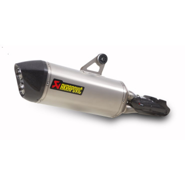 Terminale di scarico Akrapovic SPLIT-ON Esagonale Omologato fodero TITANIO per BMW R 1200 GS (2013>)