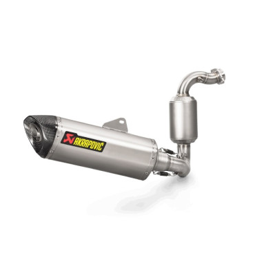 TERMINALE DI SCARICO COMPLETO AKRAPOVIC RACING (acciaio) OMOLOGATO collettori in Inox silenziatore in Titanio per BMW G 310R / GS (2017-2021>)